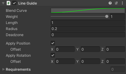 Line guide component