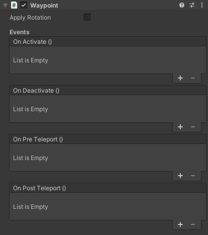 Waypoint component